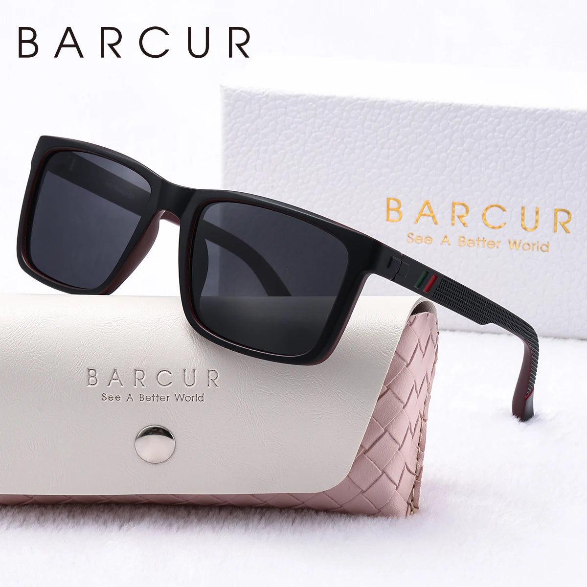 Simple Men Sunglasses Unique Comfort Wear PC Square Frame UV400 Sunshade Polarized Sunglasses Apparel Accessories